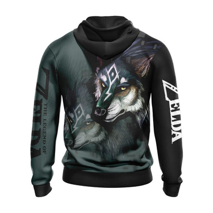 The Legend Of Zelda Link Wolf Unisex 3D T-shirt