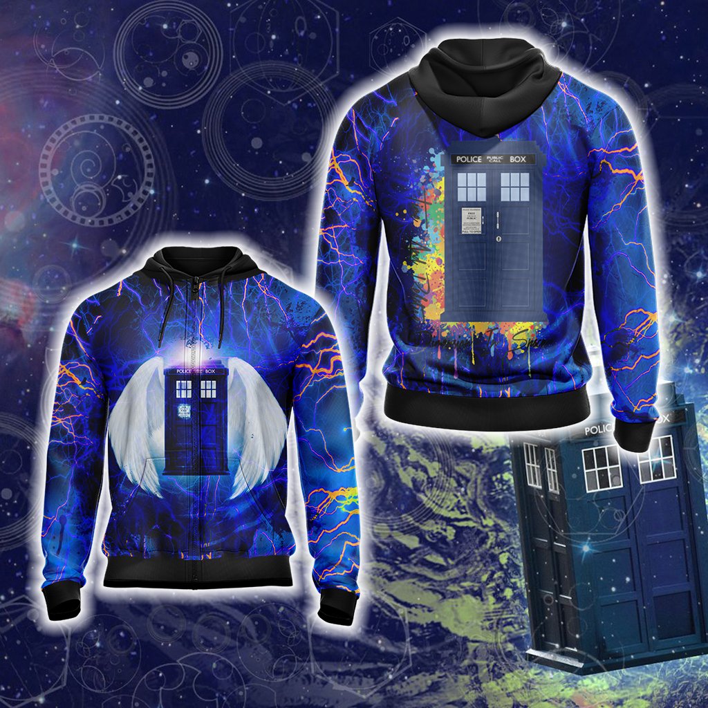 Doctor Who - Tardis New Style Unisex 3D T-shirt Zip Hoodie