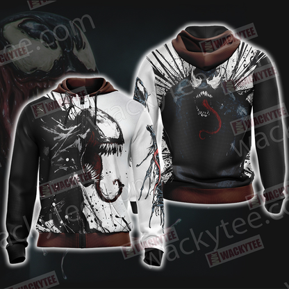 Spider-Man - Venom New Look Unisex 3D T-shirt Zip Hoodie