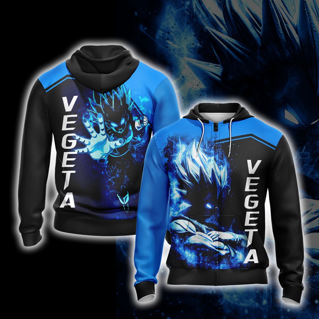 Dragon Ball Vegeta Unisex 3D T-shirt Zip Hoodie Zip Hoodie