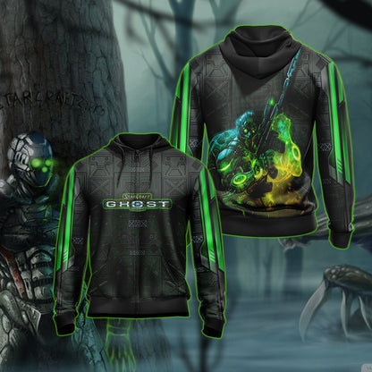 StarCraft - Ghost Unisex 3D T-shirt Zip Hoodie