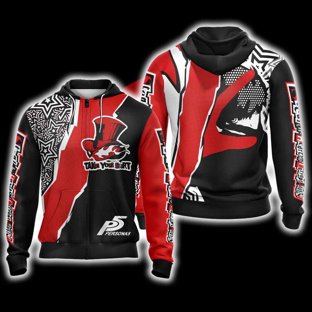 Persona 5 New Look Unisex 3D T-shirt Hoodie Zip Hoodie
