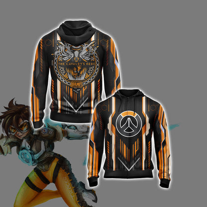 Overwatch - The Cavalry's Here Unisex 3D T-shirt Zip Hoodie