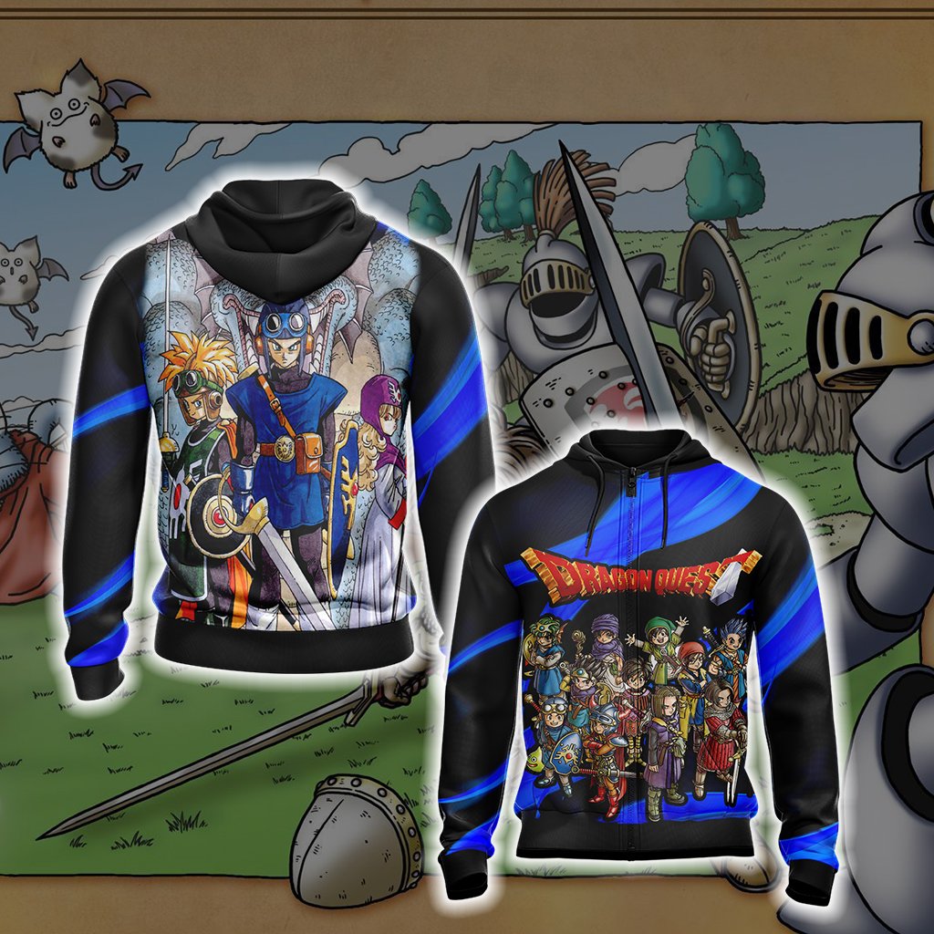 Dragon Quest New Style Unisex 3D T-shirt Zip Hoodie