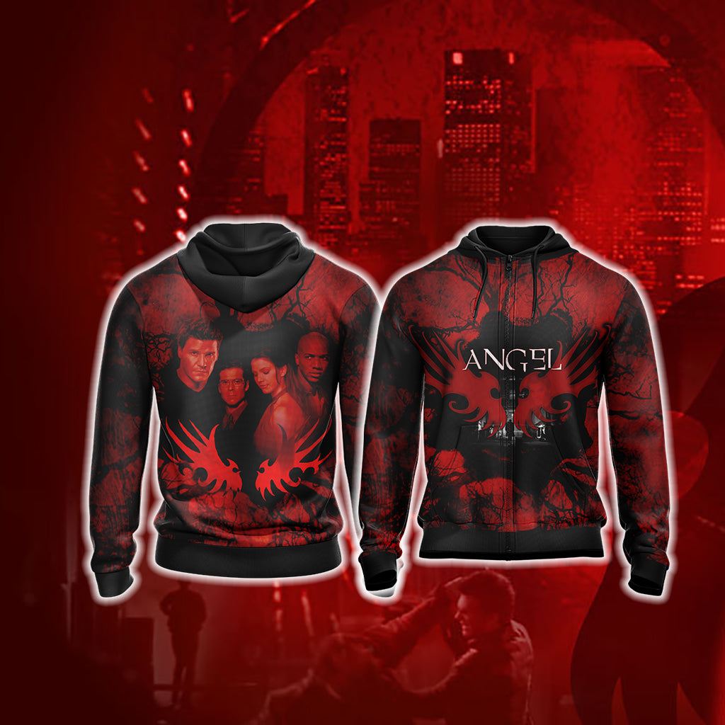 Angel Version TV Series Unisex 3D T-shirt Zip Hoodie