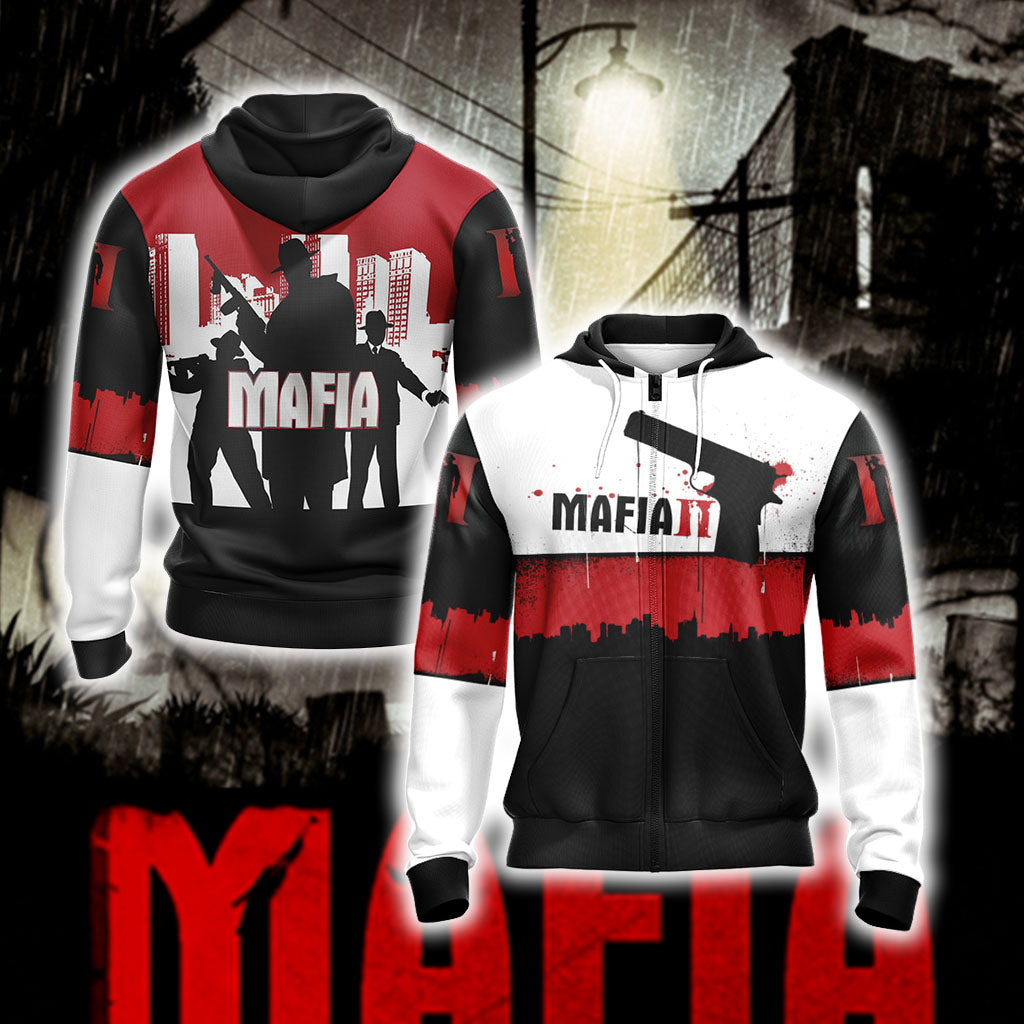 Mafia 2 Unisex 3D T-shirt Zip Hoodie