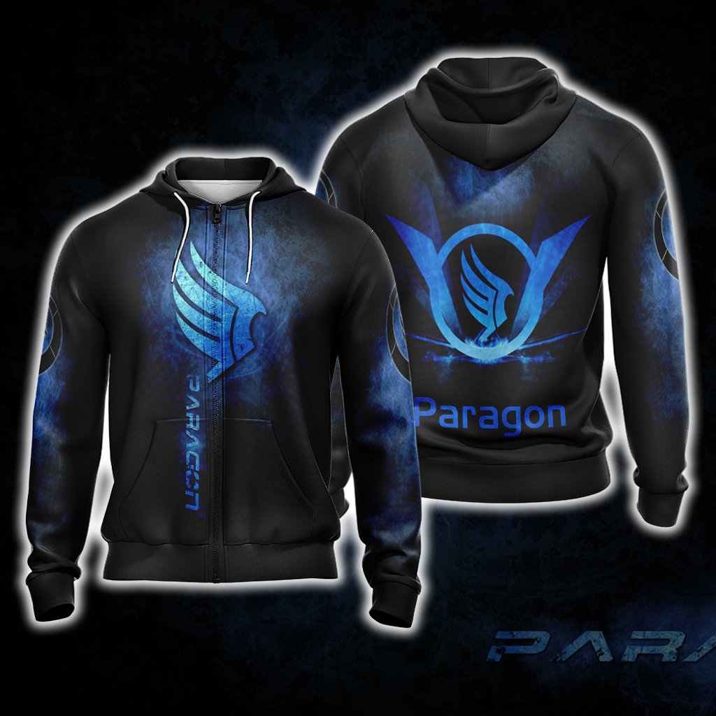 Mass Effect - Paragon Unisex 3D T-shirt Zip Hoodie