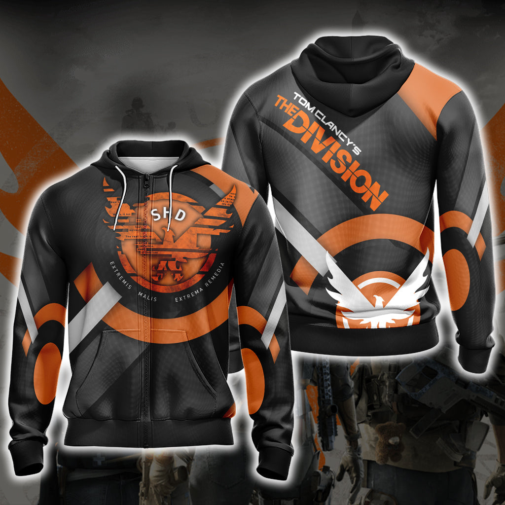 Tom Clancy's The Division New Look Unisex 3D T-shirt Zip Hoodie
