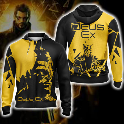 Deus Ex: Human Revolution Unisex 3D T-shirt Zip Hoodie