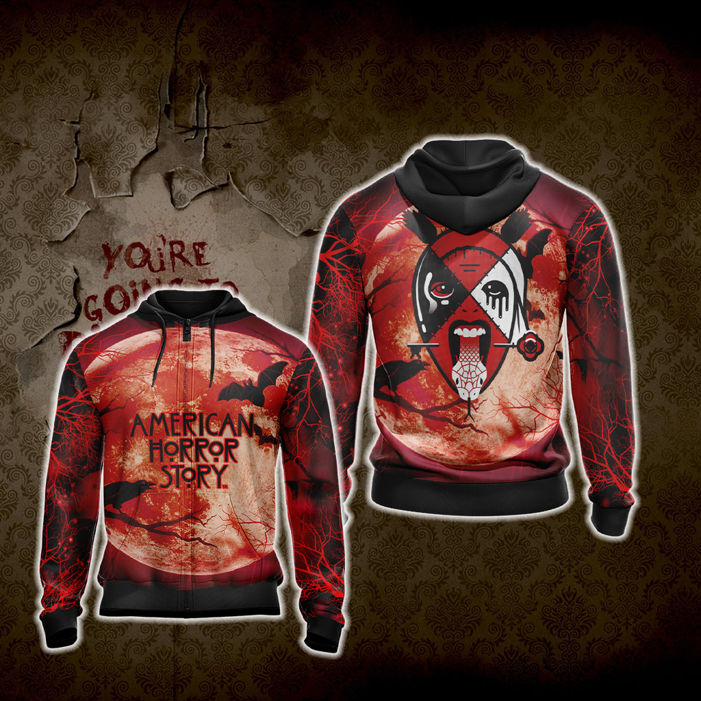 American Horror Story Unisex 3D T-shirt Zip Hoodie