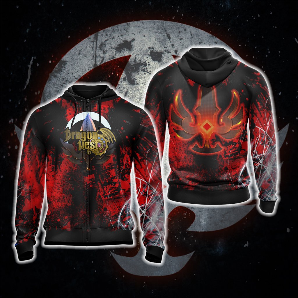 Dragon Nest - Moonlord Unisex 3D T-shirt Zip Hoodie
