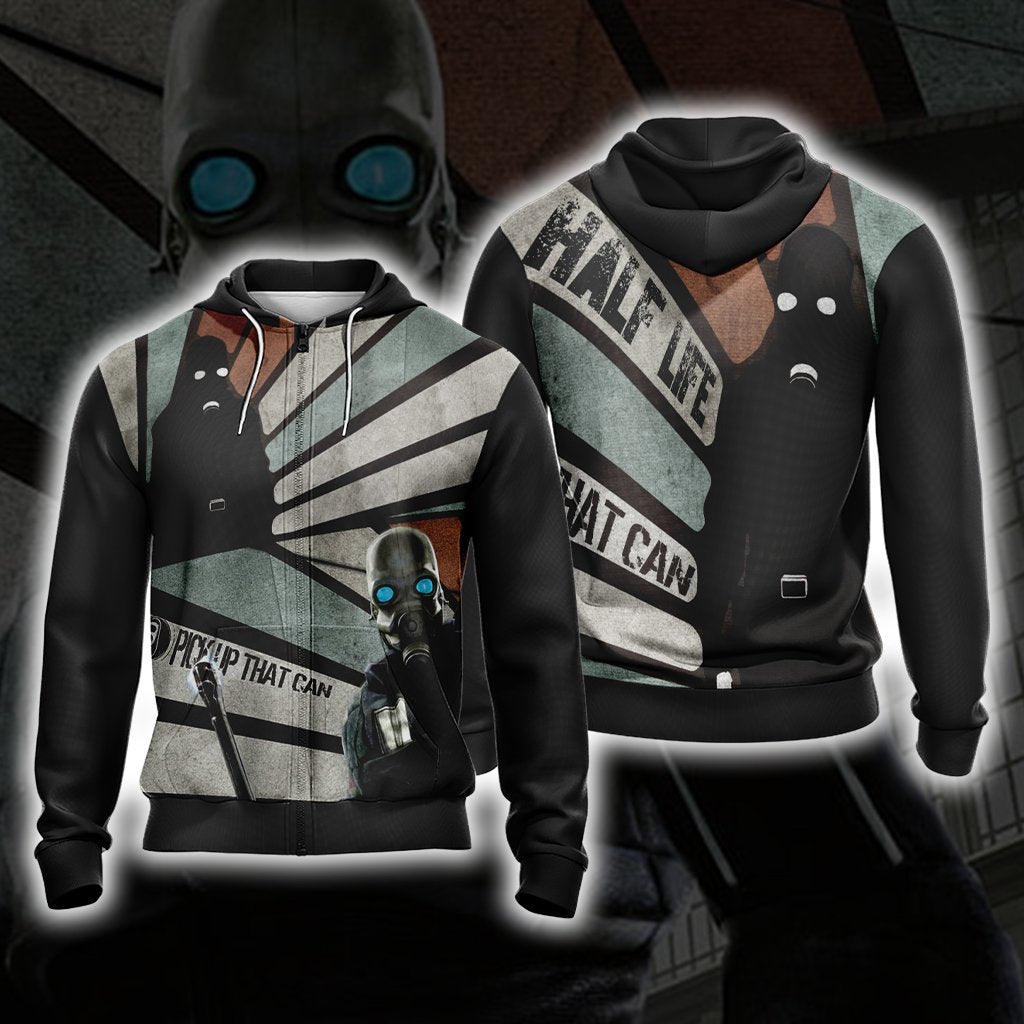 Half-Life New Style Unisex 3D T-shirt Zip Hoodie