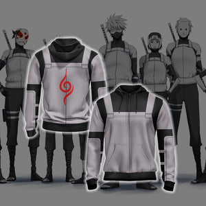 Naruto - Anbu Cosplay Unisex 3D T-shirt Zip Hoodie XS 