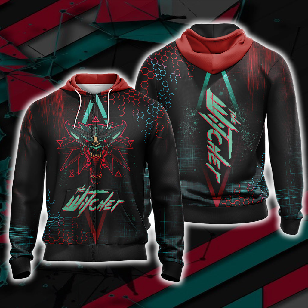 The Witcher New Version Unisex 3D T-shirt Zip Hoodie