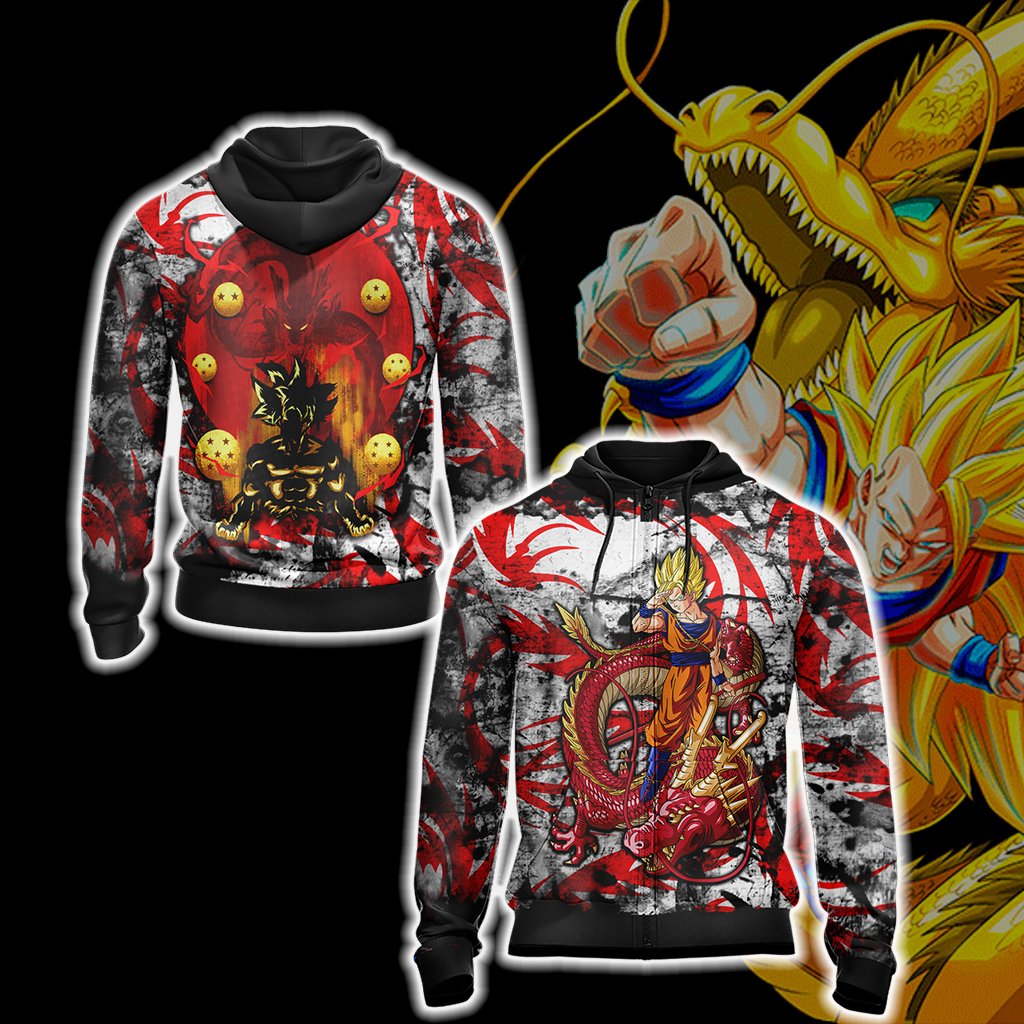 Dragon Ball - Goku New Unisex 3D T-shirt Zip Hoodie