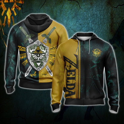 The Legend Of Zelda Unisex 3D T-shirt Zip Hoodie Zip Hoodie