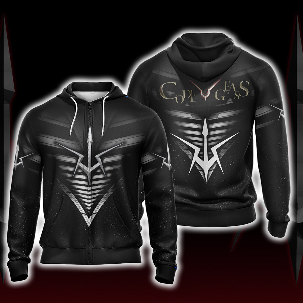 Code Geass - Black Knights Unisex 3D T-shirt Zip Hoodie