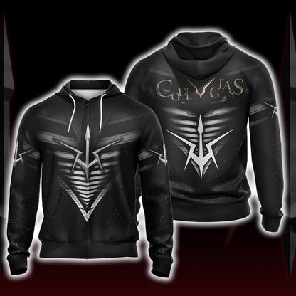 Code Geass - Black Knights Unisex 3D T-shirt Zip Hoodie