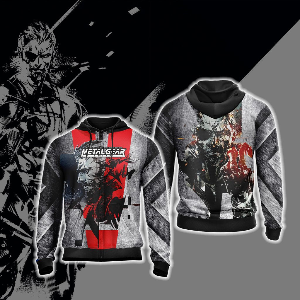 Metal Gear Solid New Style Unisex 3D T-shirt Zip Hoodie
