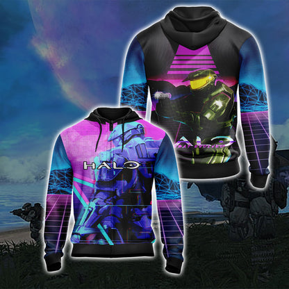 Halo - Combat Evolved New Unisex 3D T-shirt Zip Hoodie