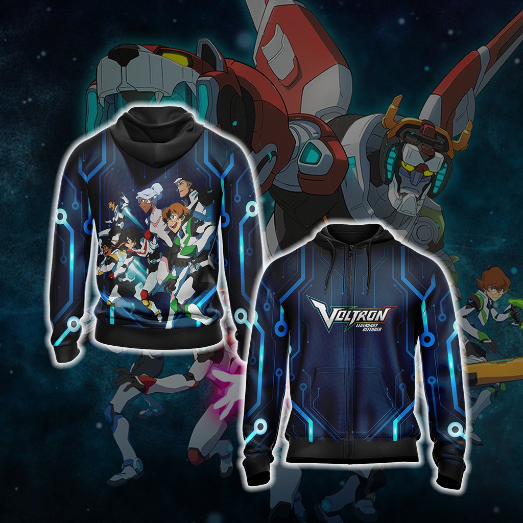 Voltron New Style Unisex 3D T-shirt Zip Hoodie