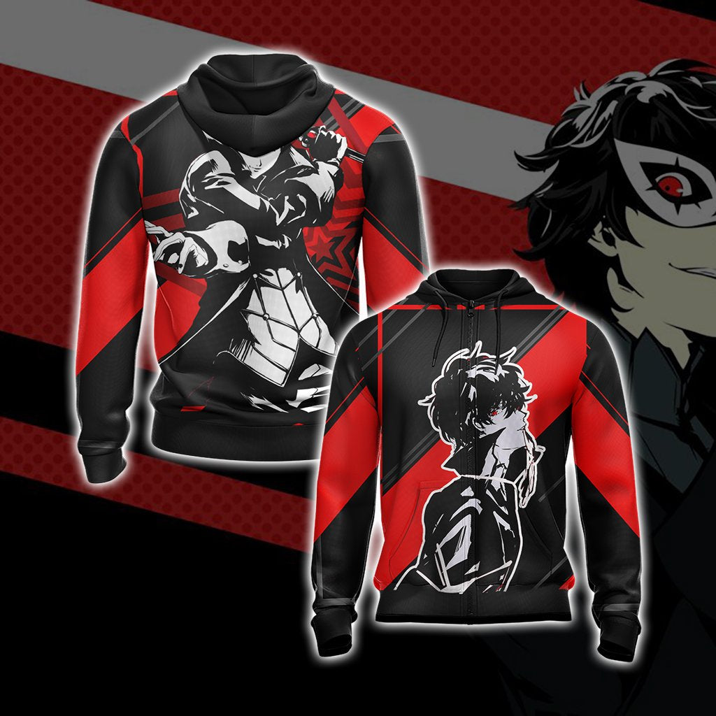 Persona 5 - Joker New Version Unisex 3D T-shirt Zip Hoodie