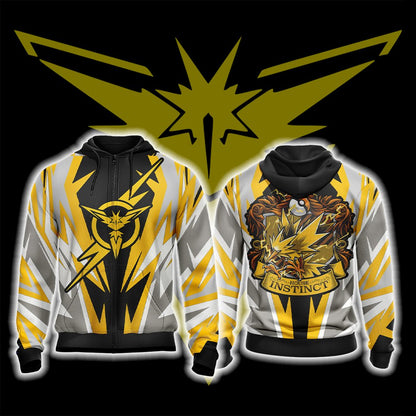 Pokemon - House Instinct Unisex 3D T-shirt Zip Hoodie