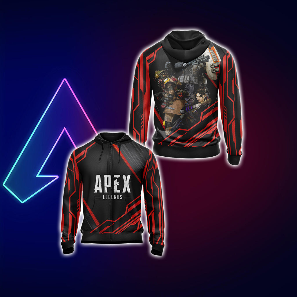 Apex Legends New Style Unisex 3D T-shirt Zip Hoodie