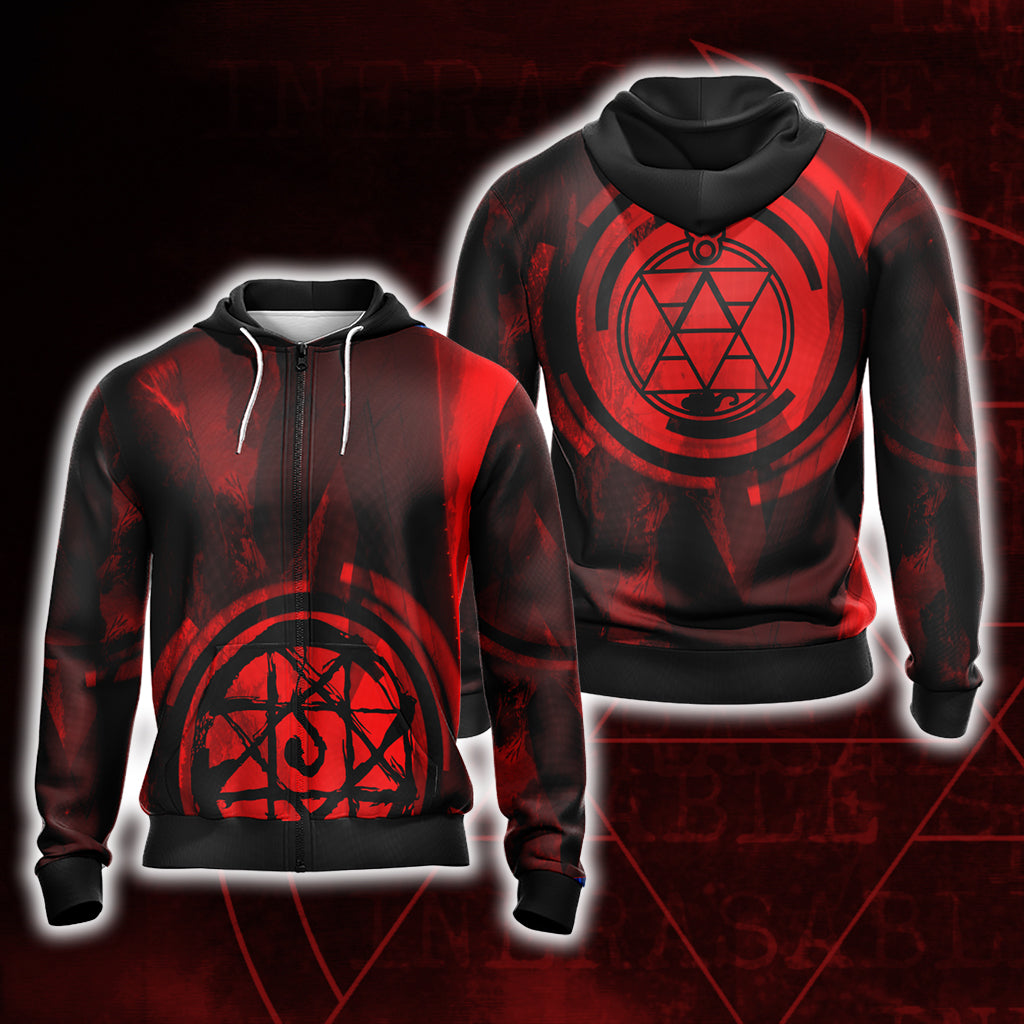 Fullmetal Alchemist - Roy Mustang New Look Unisex 3D T-shirt Zip Hoodie