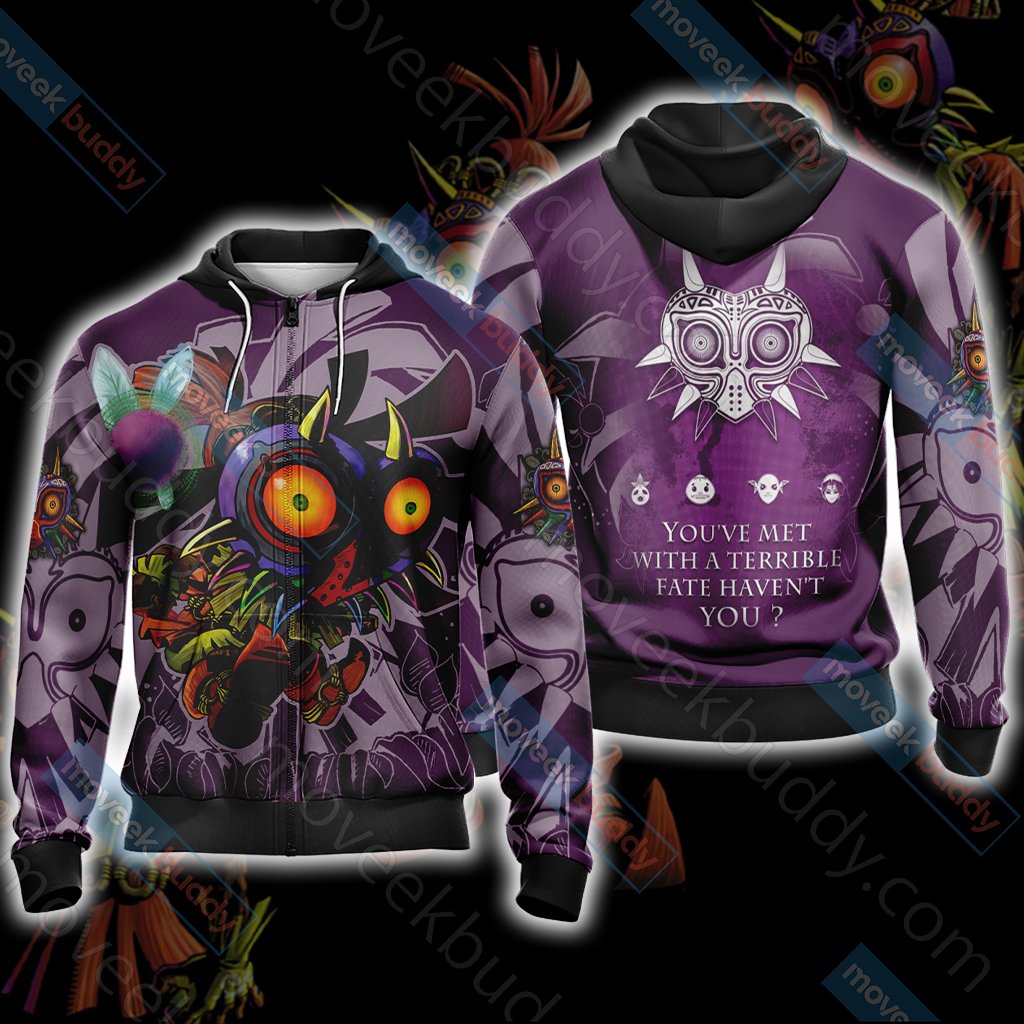 The Legend Of Zelda: Majora's Mask Unisex 3D T-shirt Zip Hoodie Pullover Hoodie Zip Hoodie
