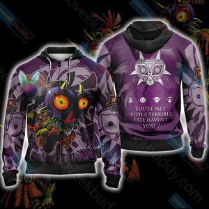 The Legend Of Zelda: Majora's Mask Unisex 3D T-shirt Zip Hoodie Pullover Hoodie Zip Hoodie S 