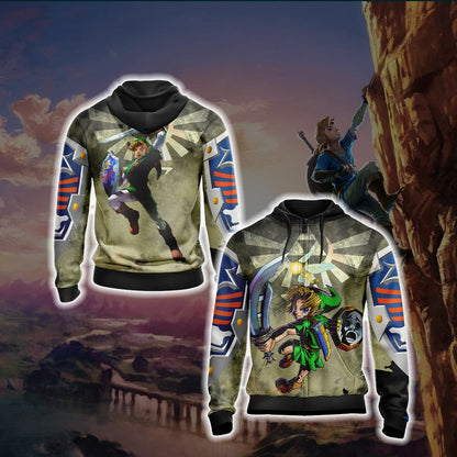 Legend of Zelda New Version 1 Unisex 3D T-shirt Zip Hoodie