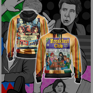 The Breakfast Club Unisex 3D T-shirt Zip Hoodie XS 