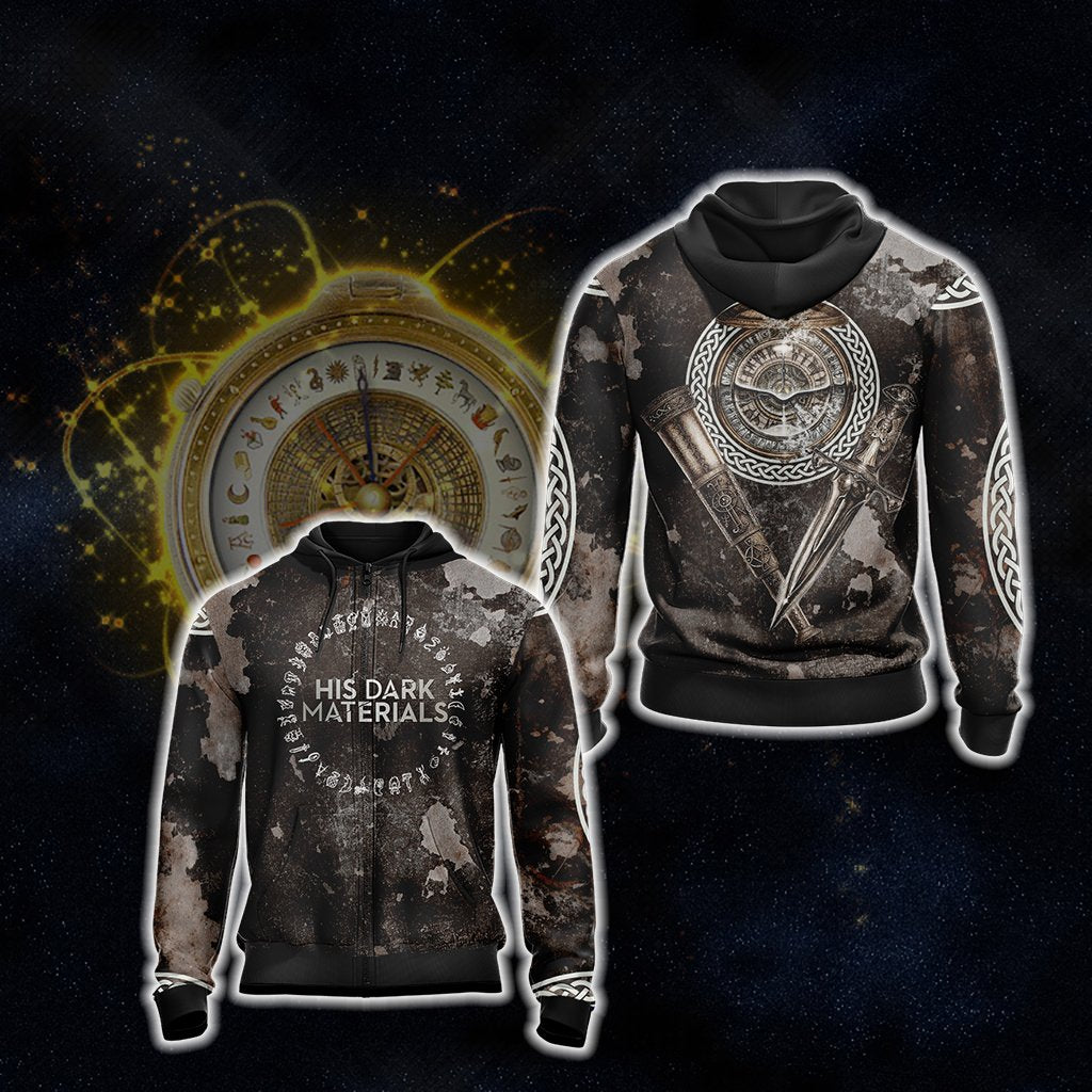 His Dark Materials New Unisex 3D T-shirt Zip Hoodie