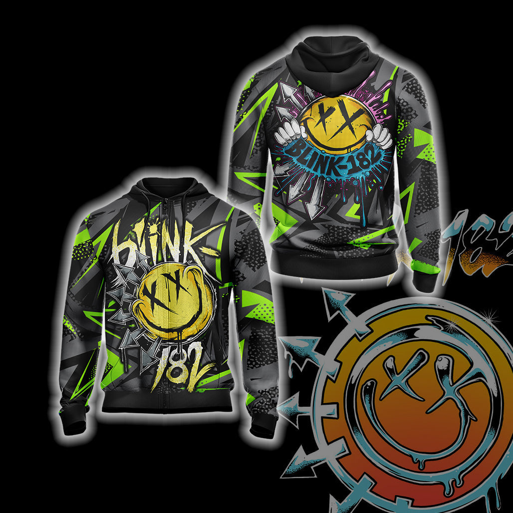 Blink-182 - Good girls they like to sin Unisex 3D T-shirt Zip Hoodie XS 