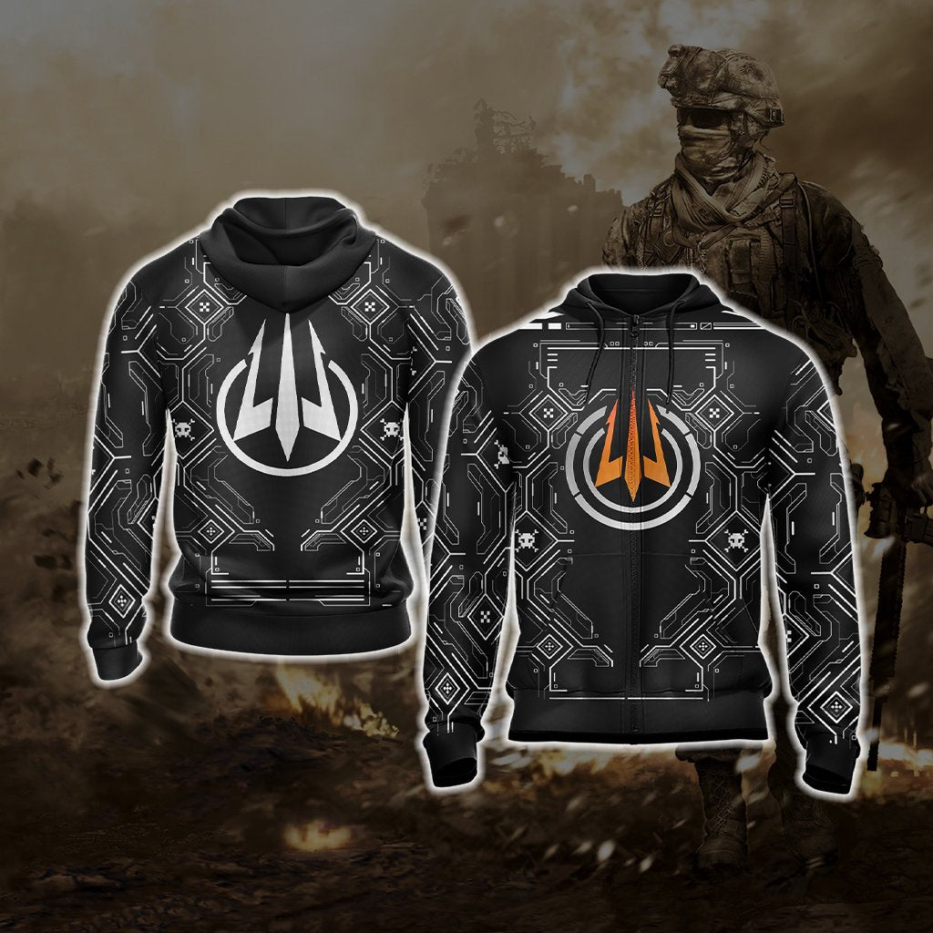 Call of Duty - Trident Unisex 3D T-shirt Zip Hoodie