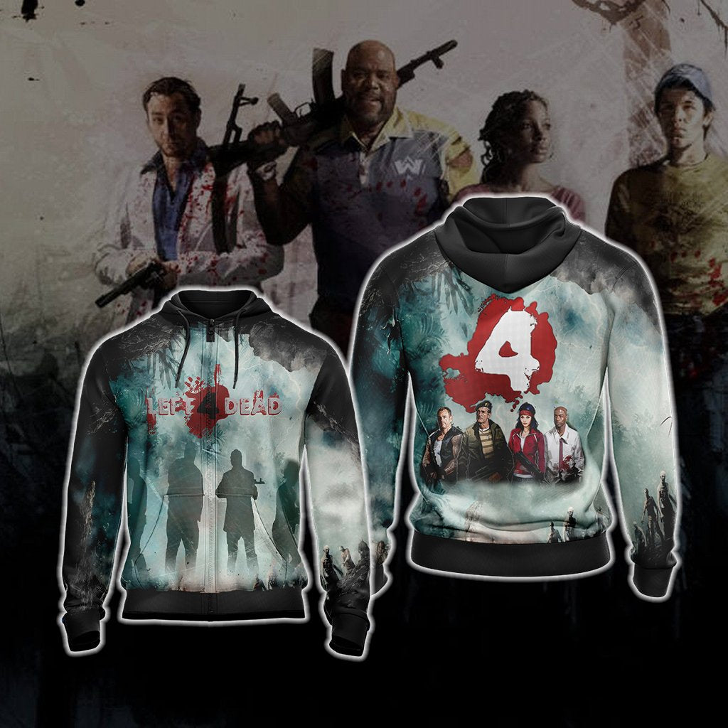 Left 4 Dead New Style Unisex 3D T-shirt Zip Hoodie