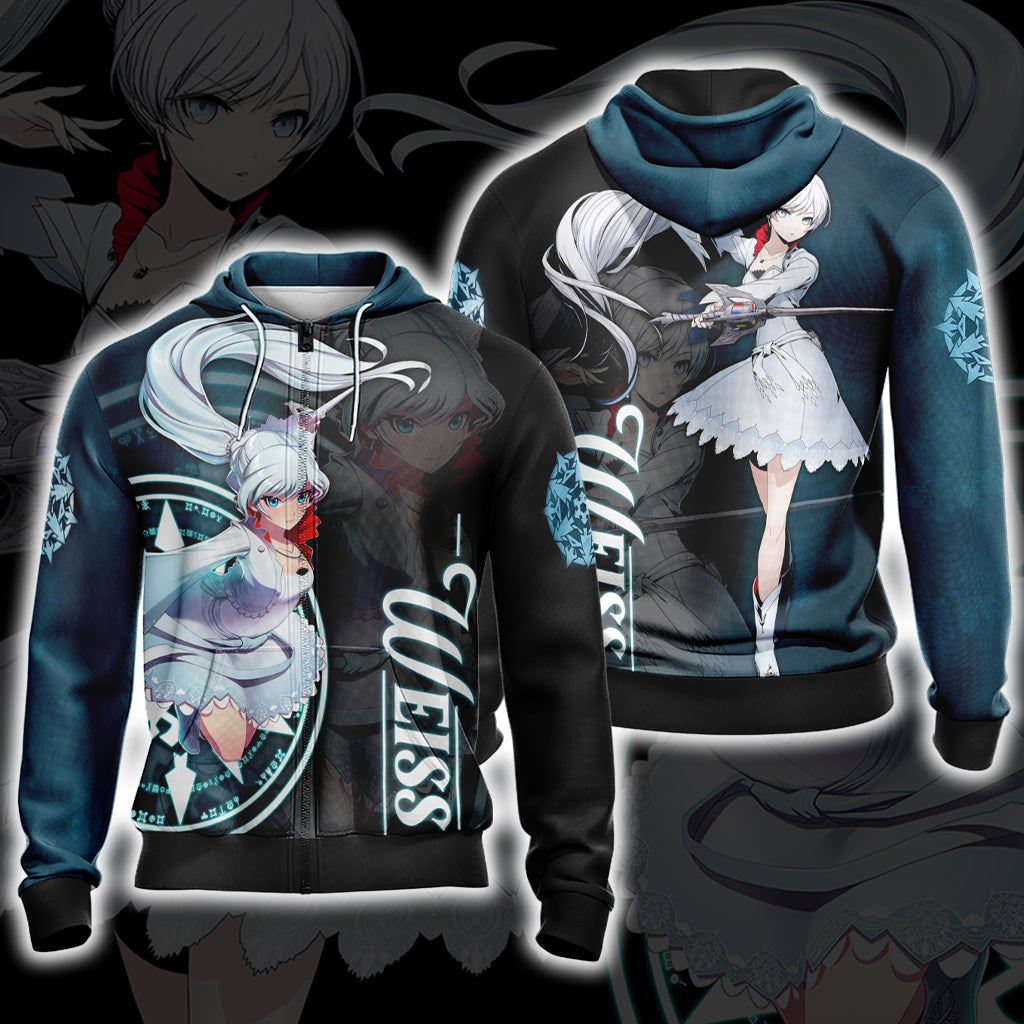 RWBY Weiss Schnee New Version Unisex 3D T-shirt Zip Hoodie