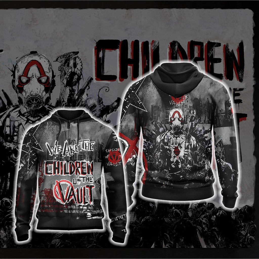 Borderlands - Children Of The Vault Unisex 3D T-shirt Zip Hoodie