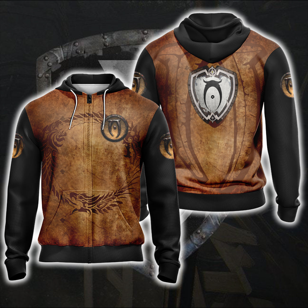 The Elder Scrolls - Oblivion Unisex 3D T-shirt Zip Hoodie
