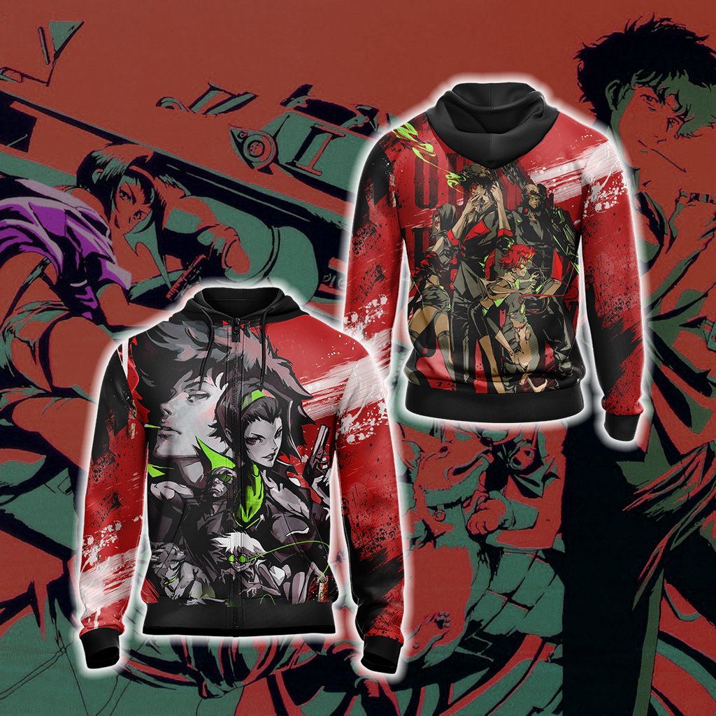 Cowboy Bebop - New Unisex 3D T-shirt Zip Hoodie