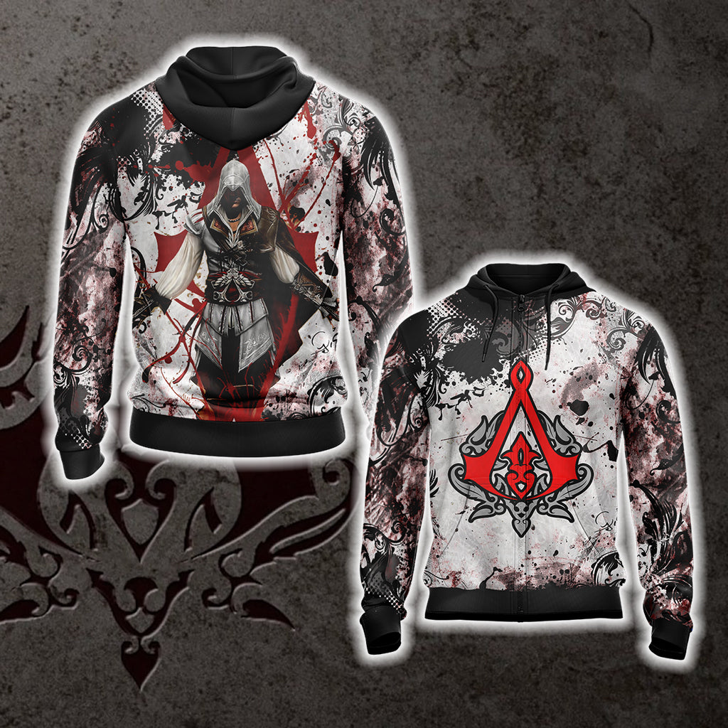 Assassin's Creed Ezio Auditore New 3D T-shirt Zip Hoodie