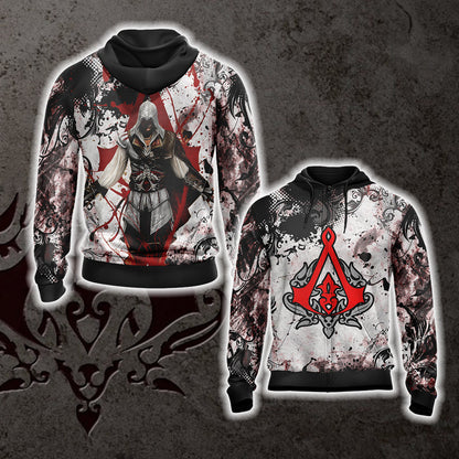 Assassin's Creed Ezio Auditore New 3D T-shirt Zip Hoodie