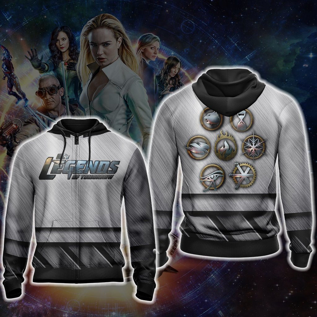 Legends of Tomorrow Symbol Unisex 3D T-shirt Zip Hoodie