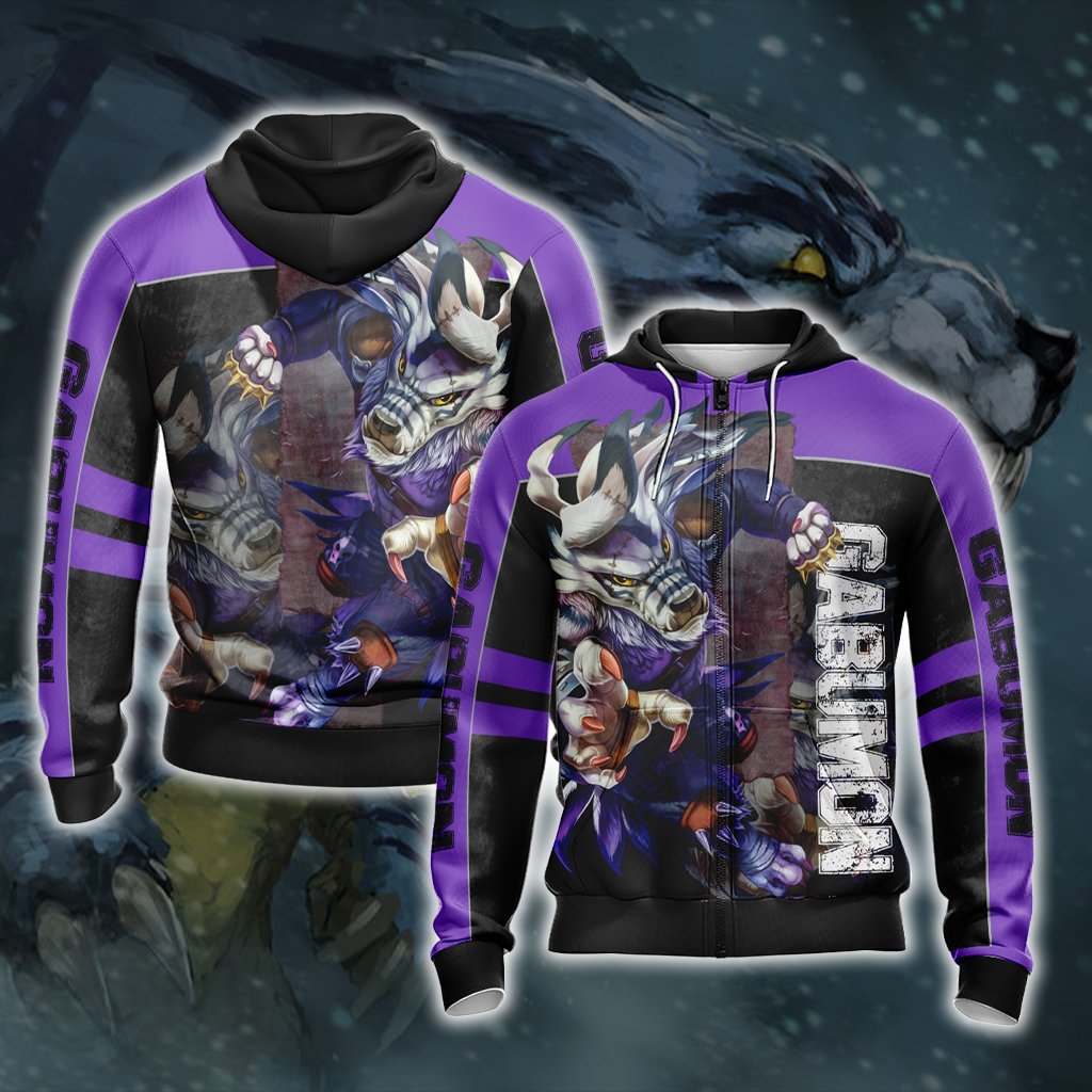 Digimon Gabumon Unisex 3D T-shirt Hoodie