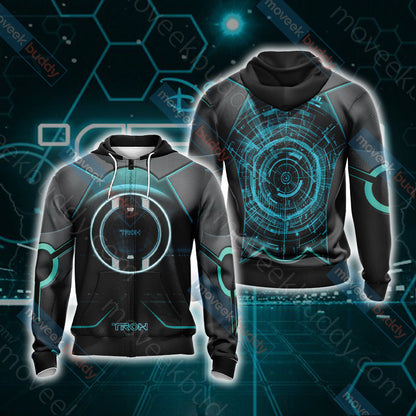 Tron Legacy New Unisex 3D T-shirt Zip Hoodie