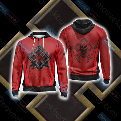 Gears of War - Locust Horde Unisex 3D T-shirt Zip Hoodie