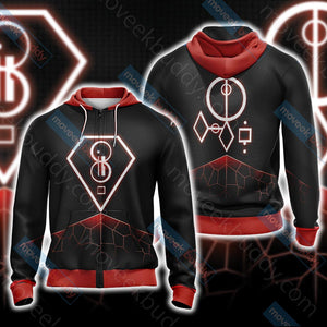 Smallville Unisex 3D T-shirt Zip Hoodie XS 