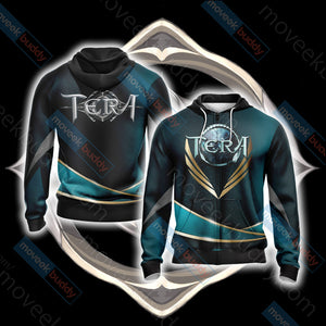 Tera Unisex 3D T-shirt Zip Hoodie XS 