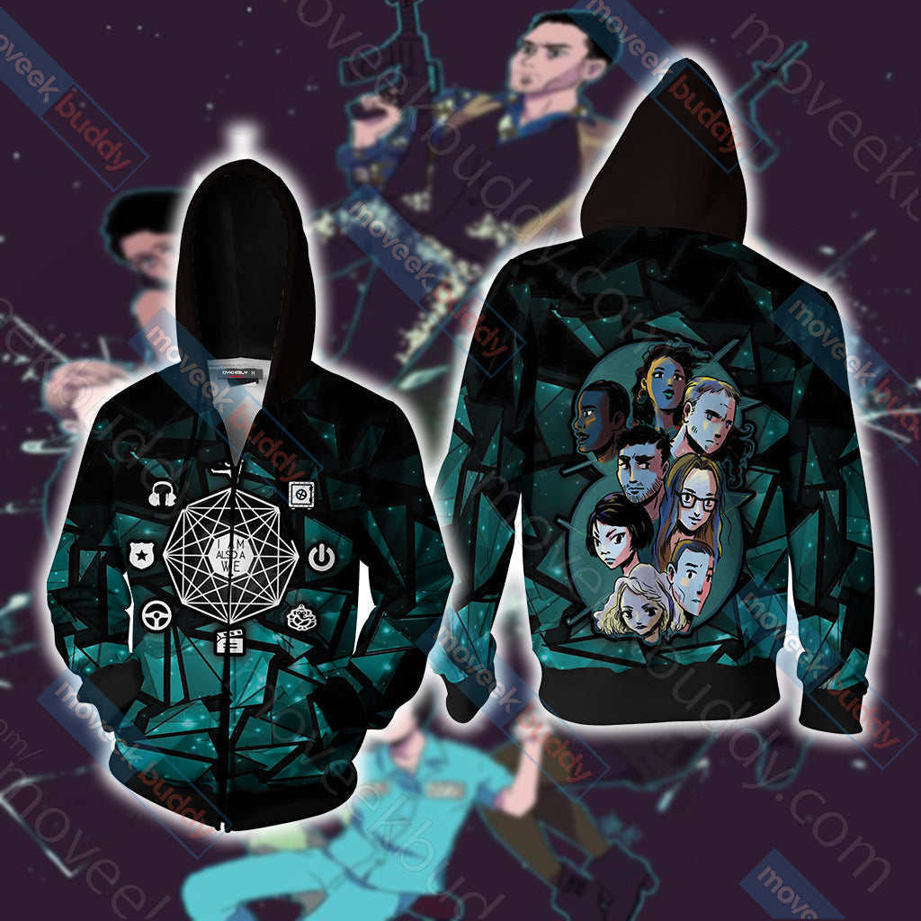 Sense8 Unisex 3D T-shirt Zip Hoodie